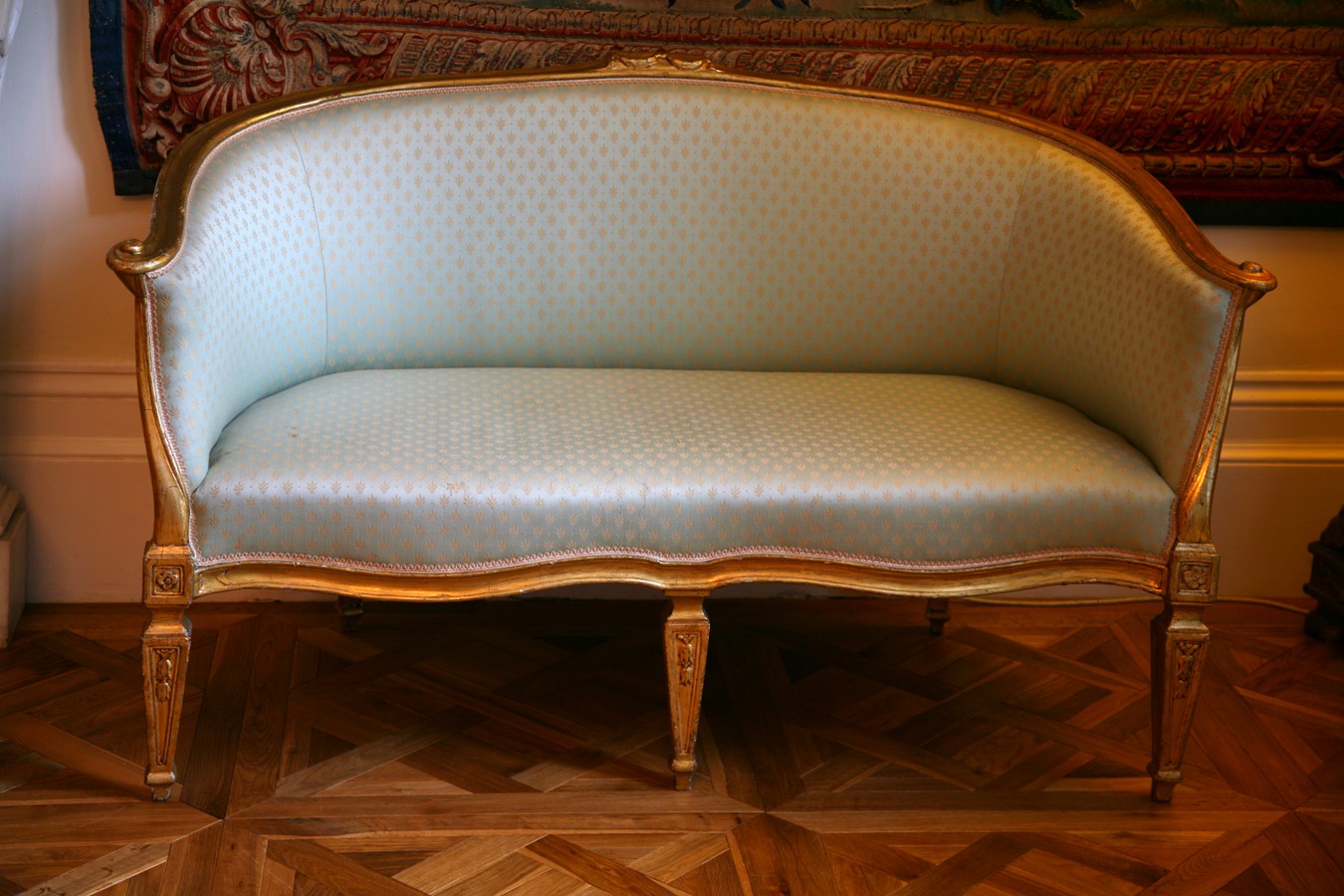 divanetto, coppia - ambito italiano (metà sec. XIX)