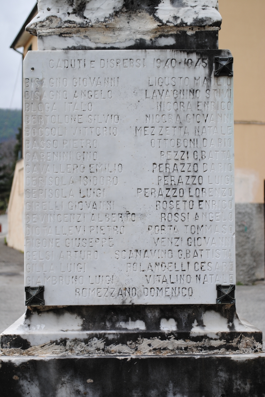 figura di soldato: fante (monumento ai caduti - a cippo) - ambito italiano (XX)