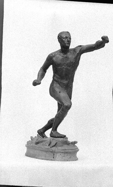 Gladiatore Borghese, gladiatore (statuetta, opera isolata) - ambito italiano (sec. XVIII)