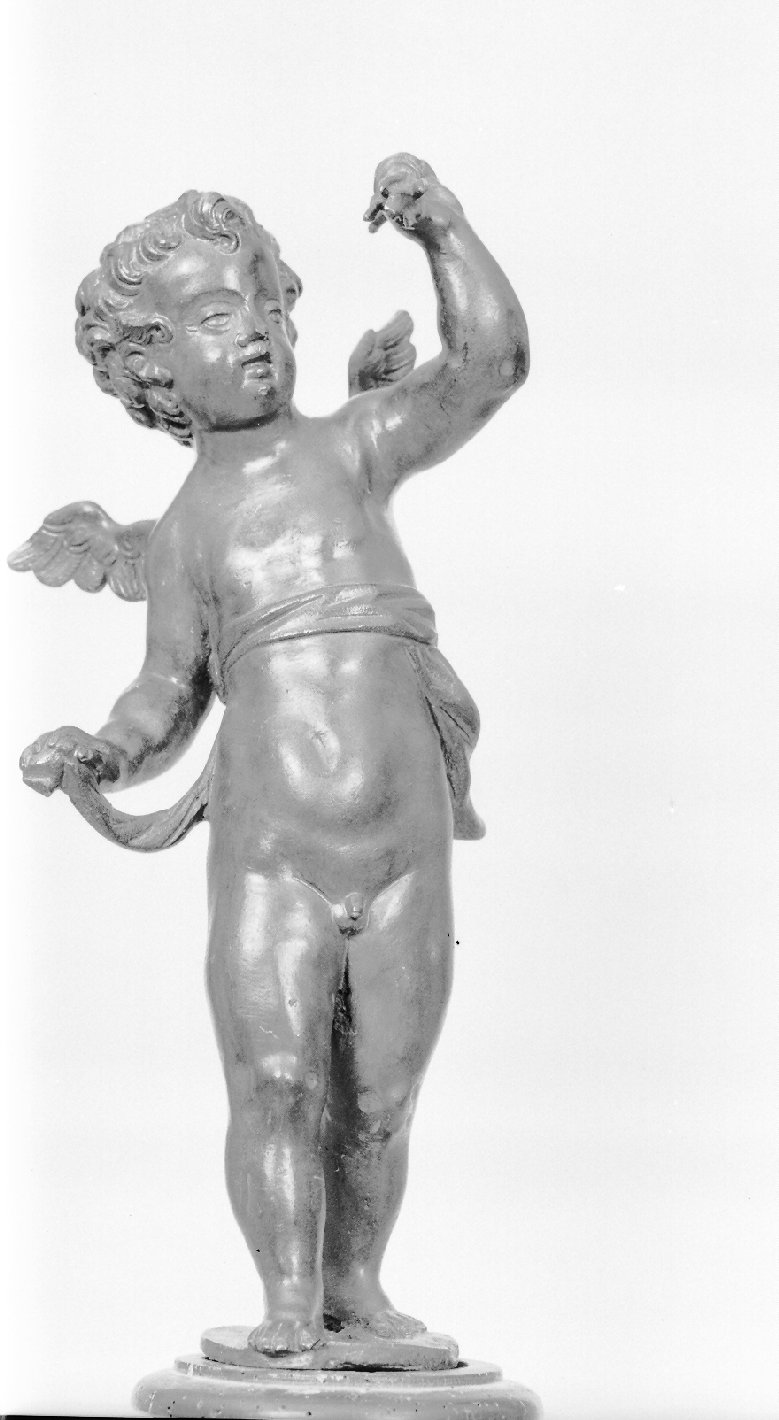 amorino con fulmini (statuetta, pendant) di Roccatagliata Niccolò (bottega) (fine/ metà secc. XVI/ XVII)