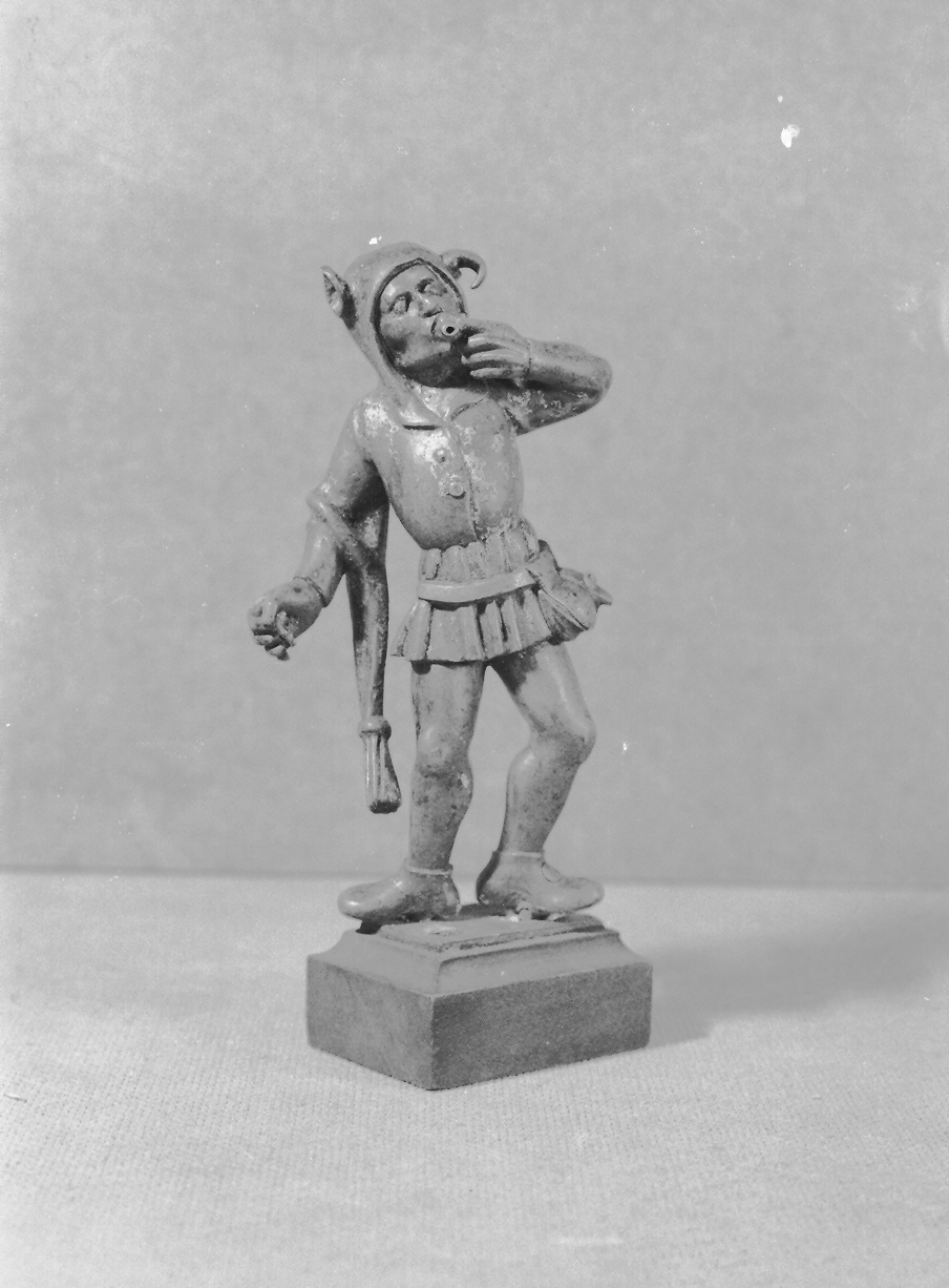 giullare (statuetta, opera isolata) - ambito Italia settentrionale (fine sec. XV)
