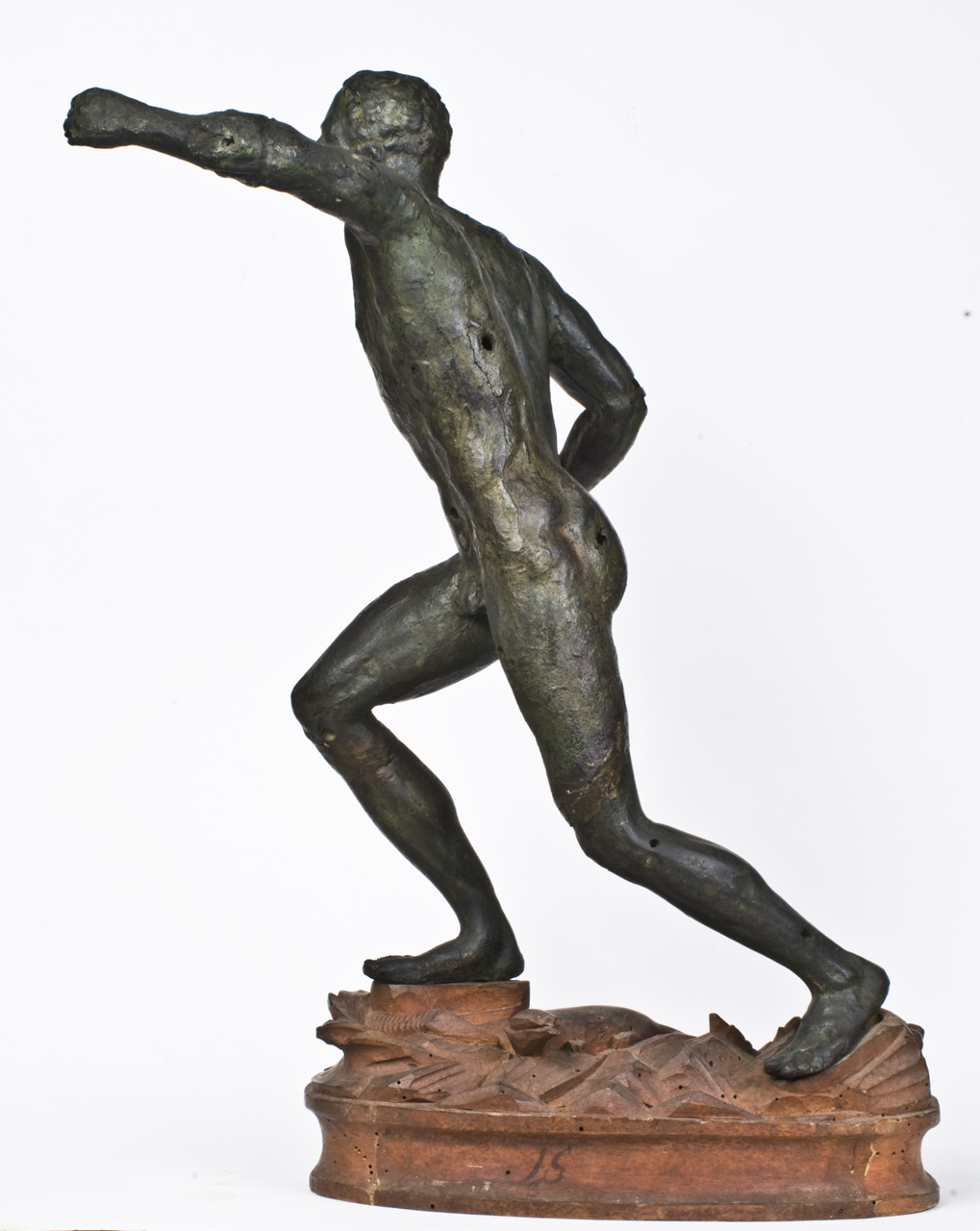 Gladiatore Borghese, gladiatore (statuetta, opera isolata) - ambito italiano (sec. XVIII)