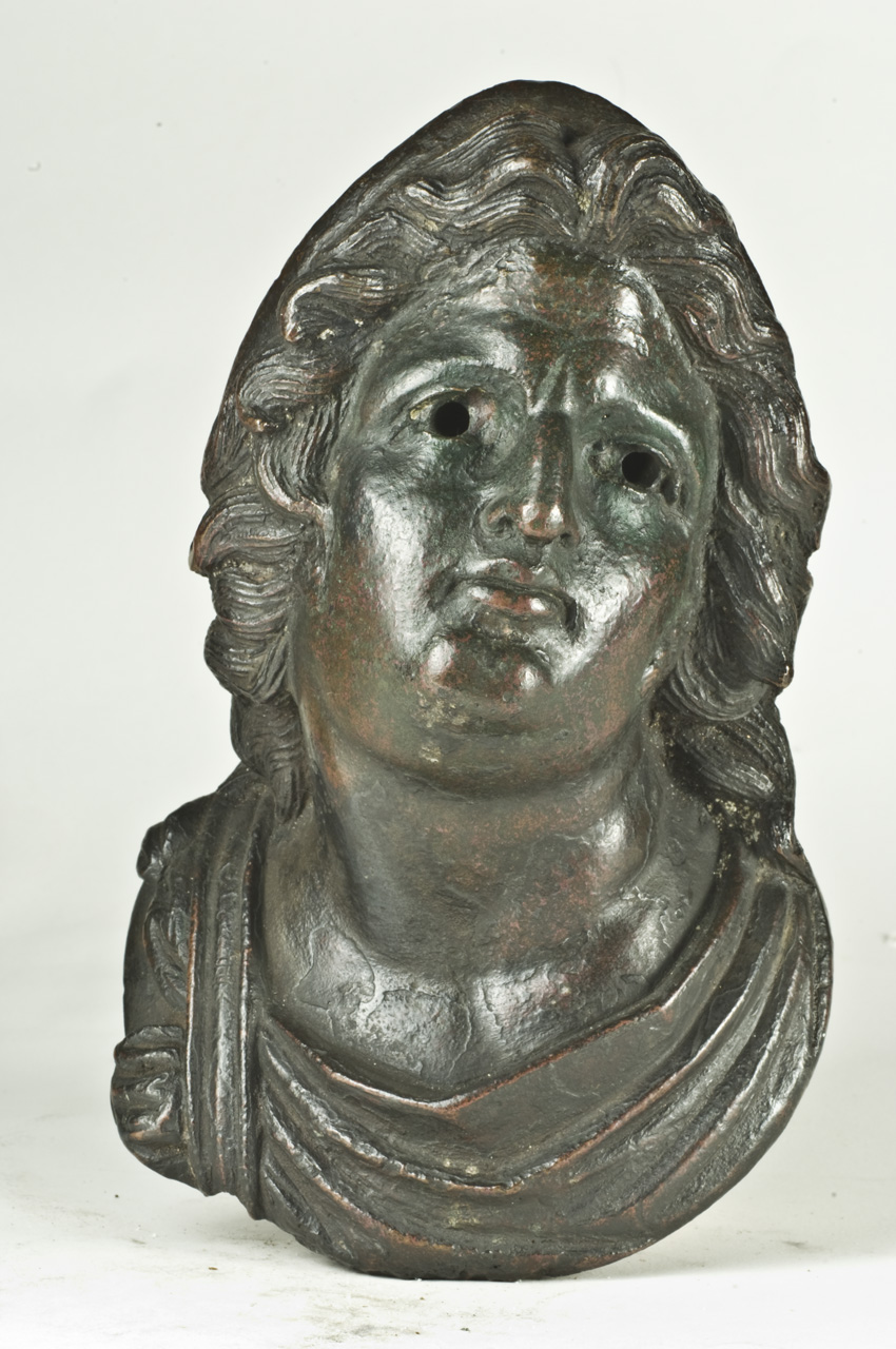 busto virile (antefissa, opera isolata) - ambito veneto (inizio/ metà secc. XVI/ XVII)
