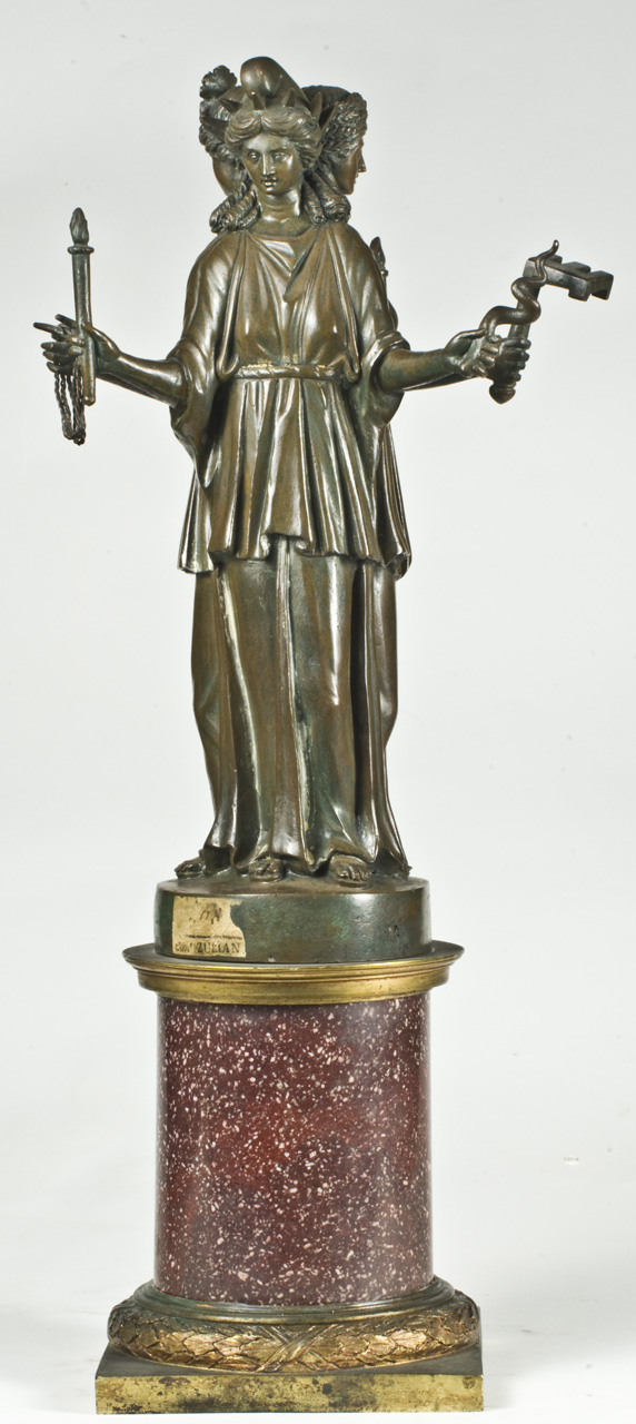 Ecate triforme (statuetta, opera isolata) - bottega Italia centrale (ultimo quarto sec. XVIII)