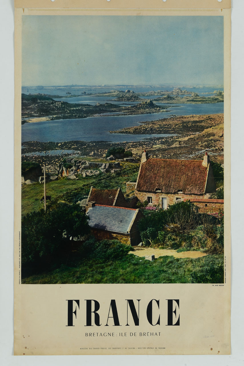 veduta dell’Ile de Bréhat in Bretagna (manifesto) di Rieder Rod - ambito francese (sec. XX)