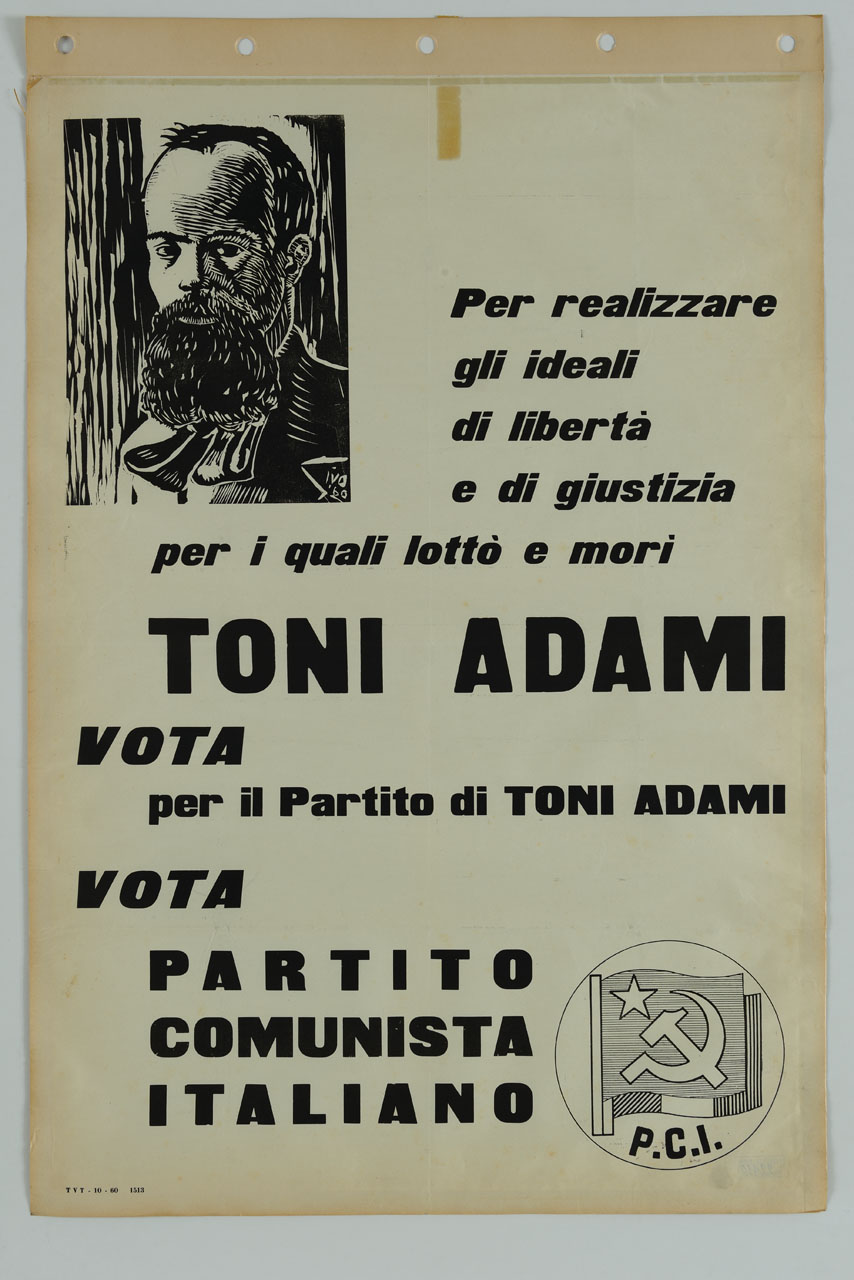 ritratto di Antonio Adami (manifesto) di Ivo (sec. XX)