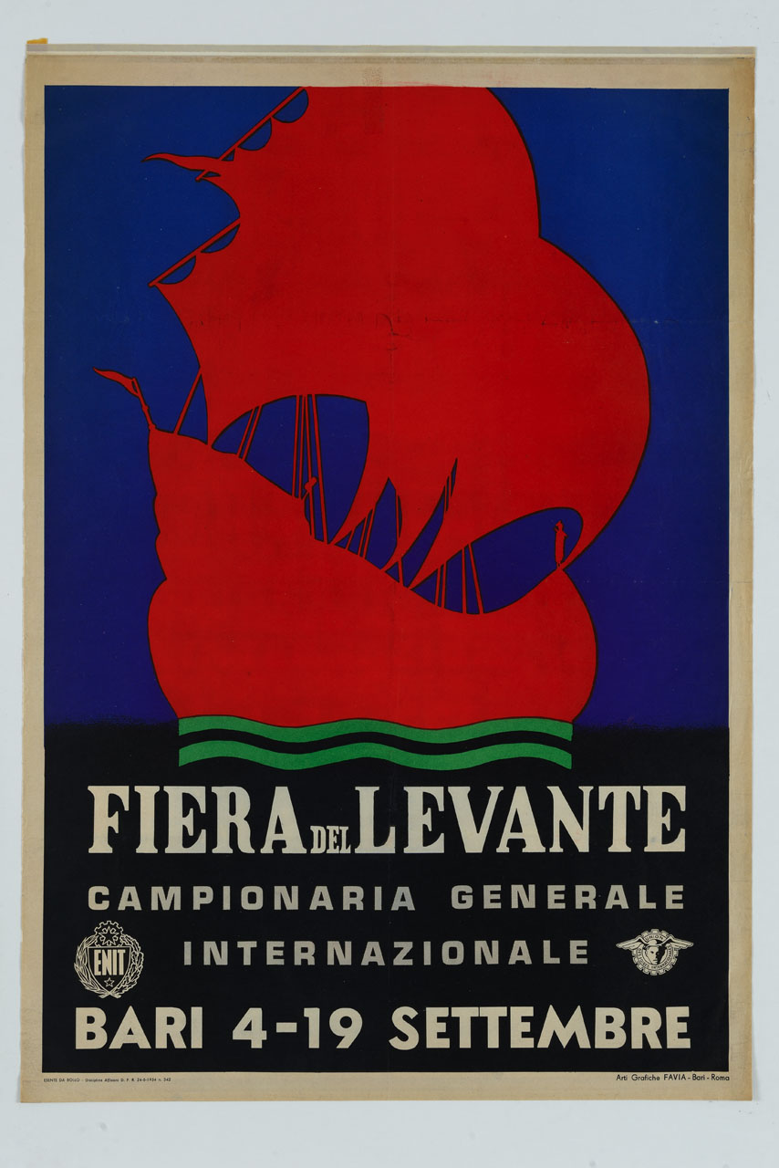 veliero (manifesto) - ambito italiano (sec. XX)