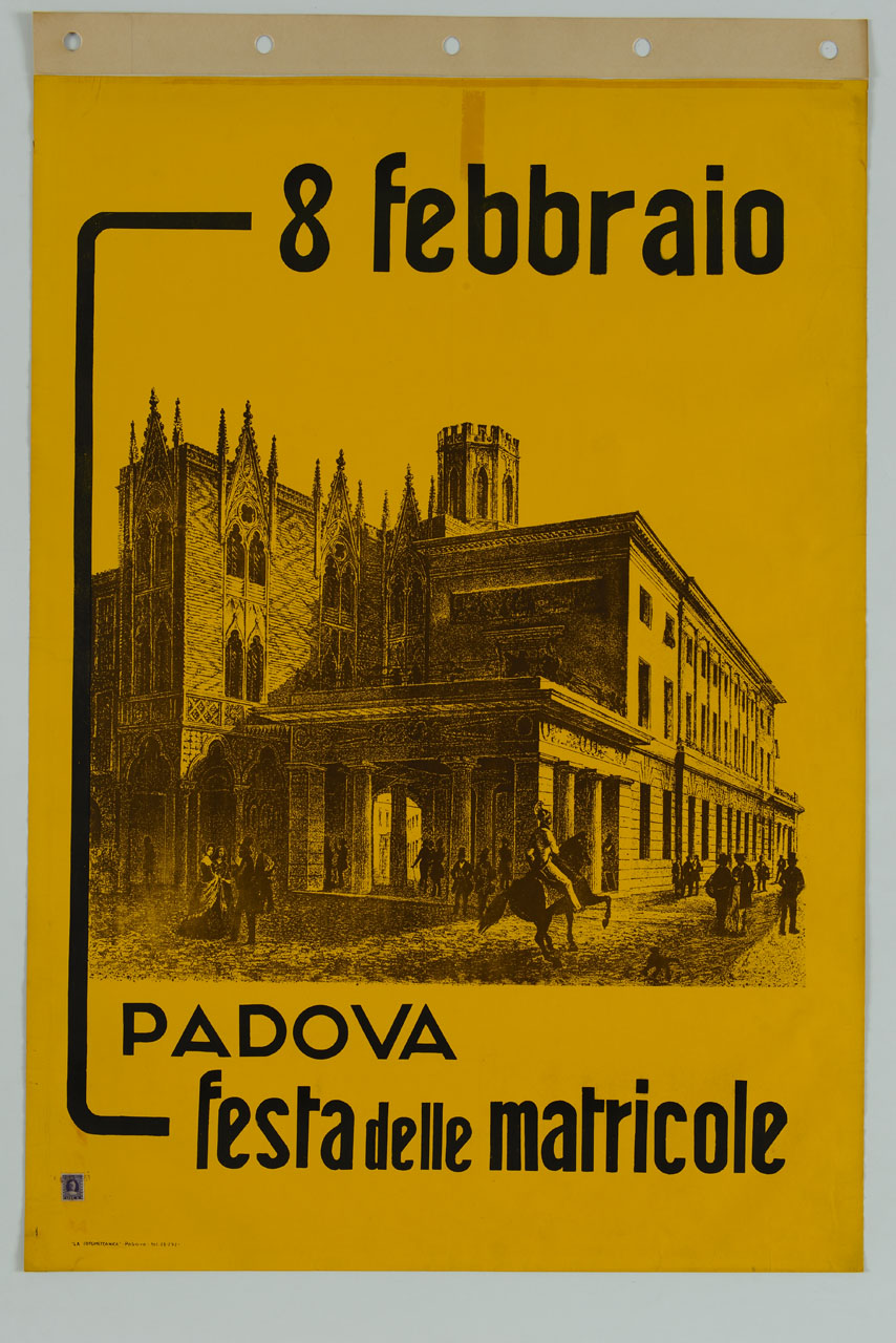 veduta di Padova (manifesto) - ambito italiano (sec. XX)