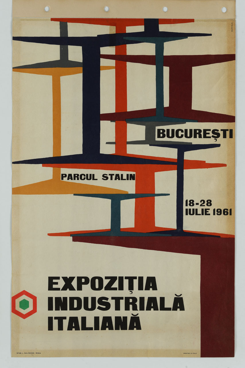 segni grafici policromi (manifesto) di Ruffolo Sergio (sec. XX)
