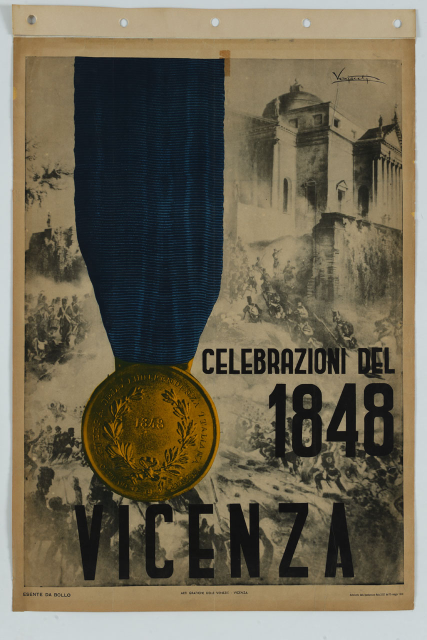 Assalto alla Rotonda dei Fratelli Adam (manifesto) di Vajenti Giampaolo (sec. XX)