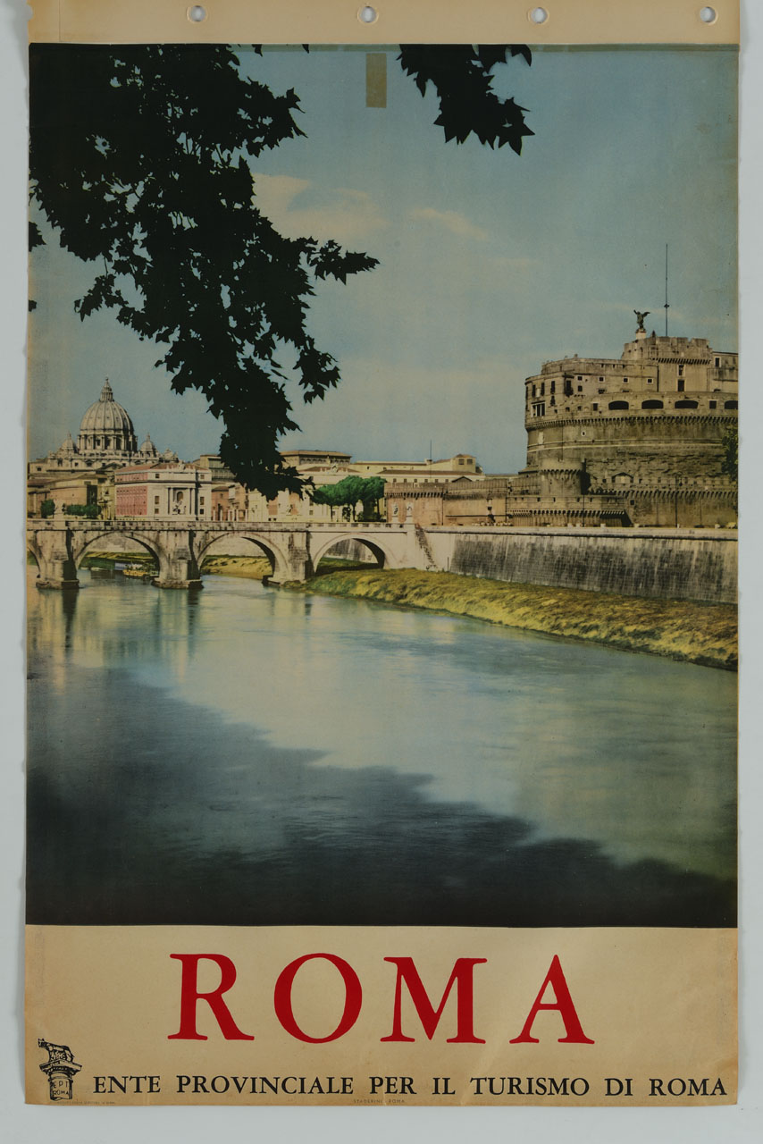 veduta di Roma (manifesto) - ambito italiano (sec. XX)