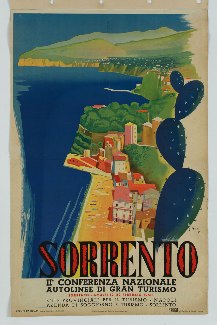 veduta di Sorrento (manifesto) di Puppo Mario (sec. XX)