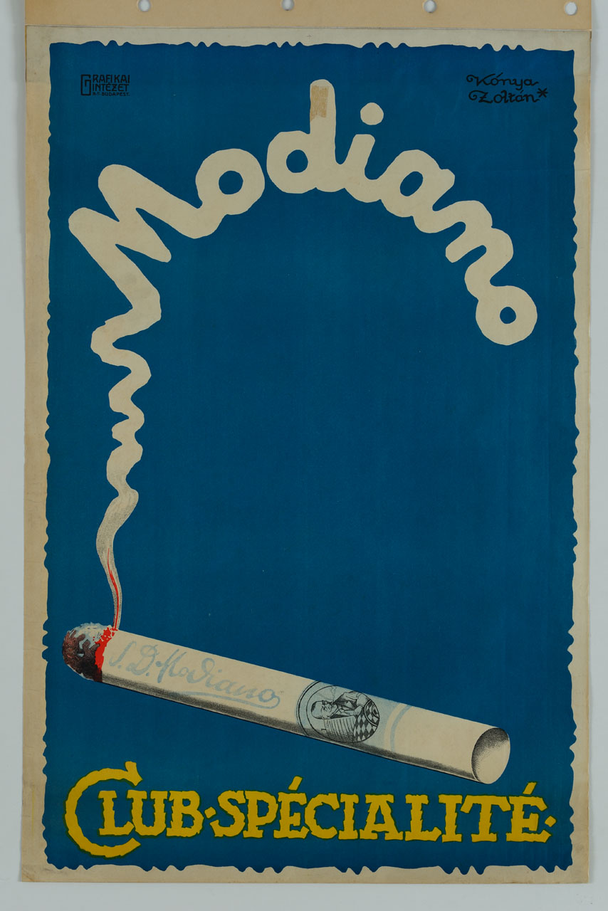 sigaretta accesa (manifesto) di Konya Zoltan (sec. XX)