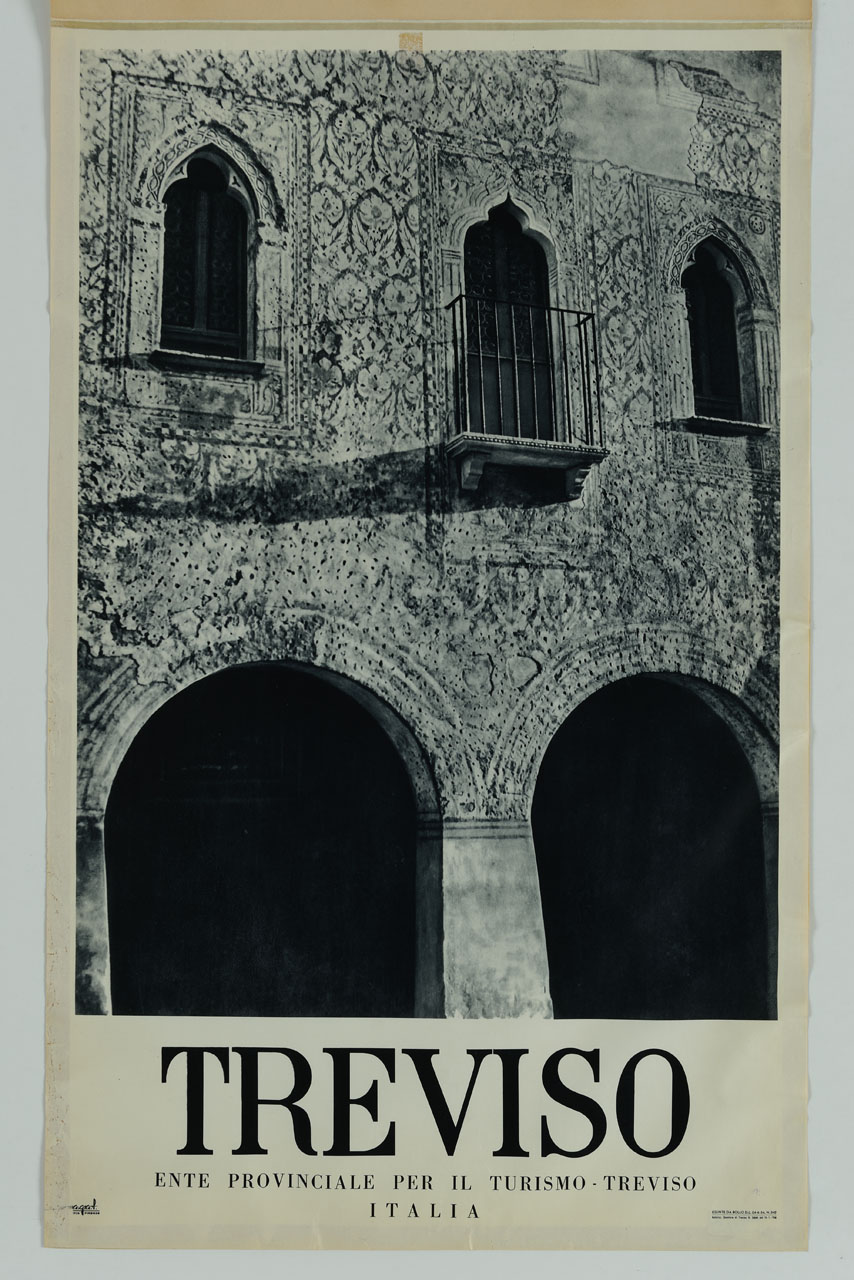 casa affrescata in via Riccati a Treviso (manifesto) - ambito italiano (sec. XX)