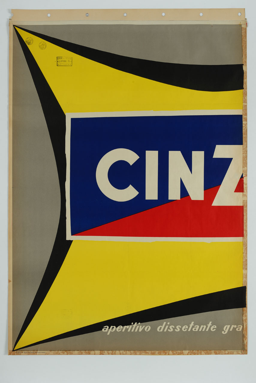 logo della ditta Cinzano (manifesto, stampa composita) di Colin Jean (sec. XX)