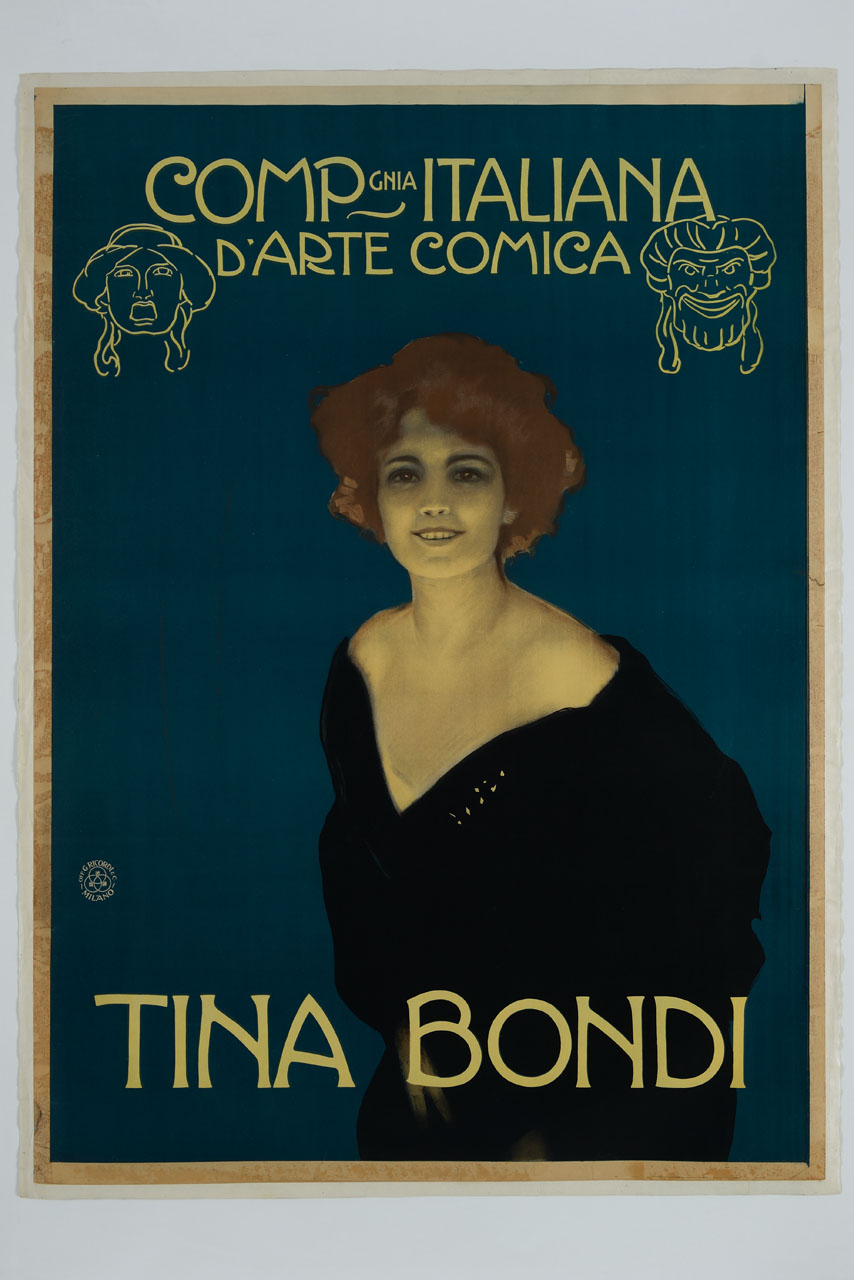 ritratto dell'attrice Tina Bondi (manifesto) - ambito italiano (sec. XX)