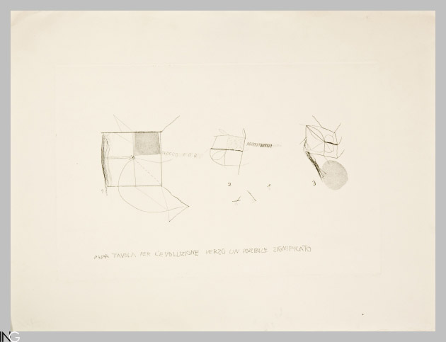 composizione astratta (stampa) di Novelli Gastone (sec. XX)