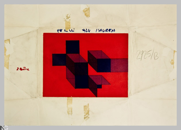 composizione astratta (stampa) di Perilli Achille (sec. XX)