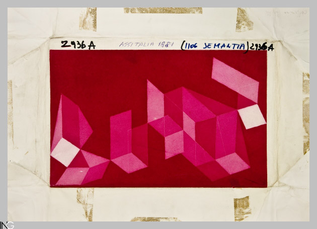 composizione astratta (stampa) di Perilli Achille (sec. XX)