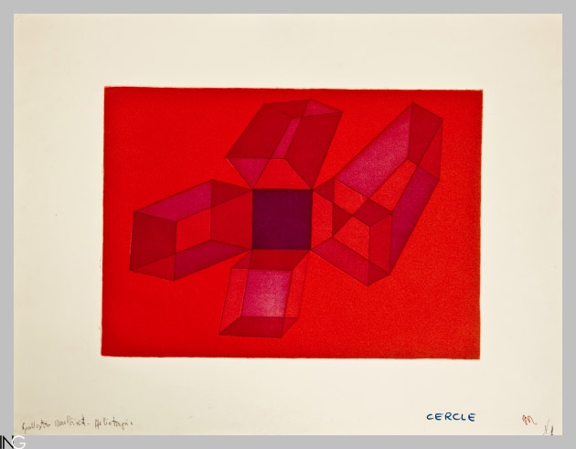 composizione astratta (stampa) di Perilli Achille (sec. XX)