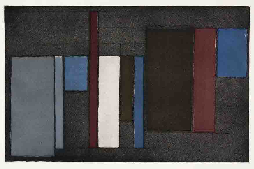 composizione astratta (stampa) di Scialoja Toti (sec. XX)