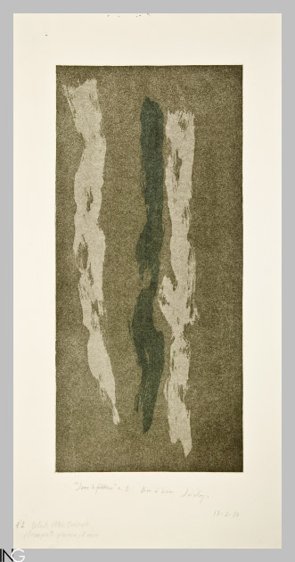 composizione astratta (stampa) di Scialoja Toti (sec. XX)