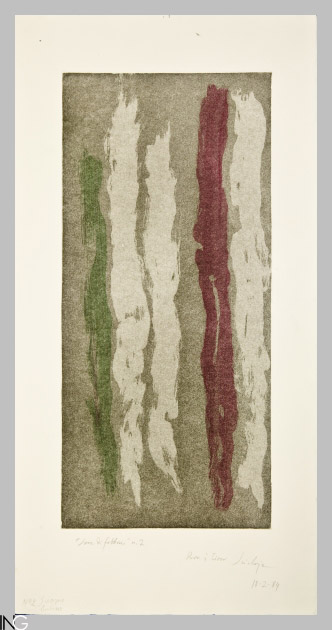 composizione astratta (stampa) di Scialoja Toti (sec. XX)