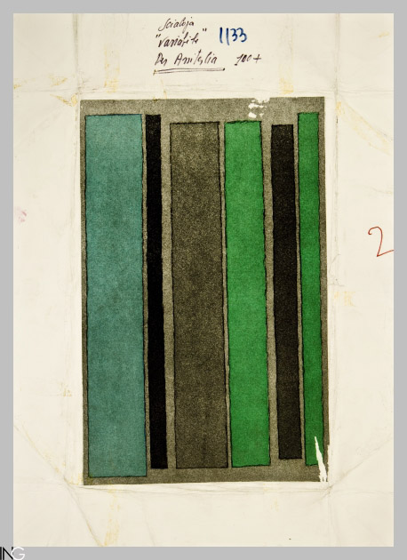 composizione astratta (stampa) di Scialoja Toti (sec. XX)