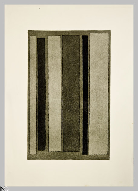 composizione astratta (stampa) di Scialoja Toti (sec. XX)