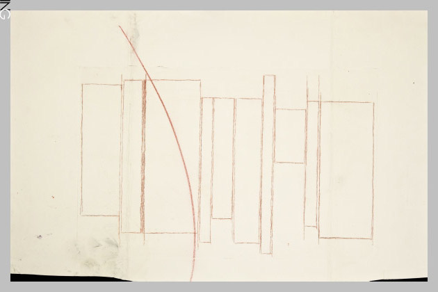 composizione astratta (stampa) di Scialoja Toti (sec. XX)