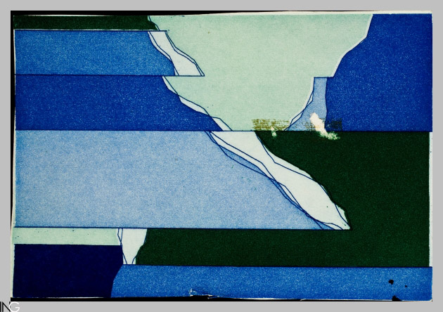 composizione astratta (stampa) di Verna Claudio (sec. XX)