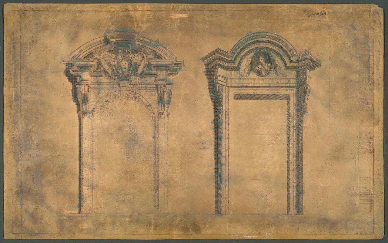 due porte (matrice incisa) di Pozzo Andrea, Verkruys Theodore (sec. XVII)