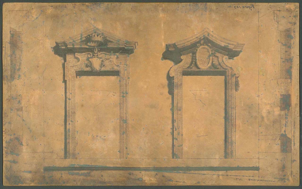 due finestre (matrice incisa) di Pozzo Andrea, Verkruys Theodore (sec. XVII)