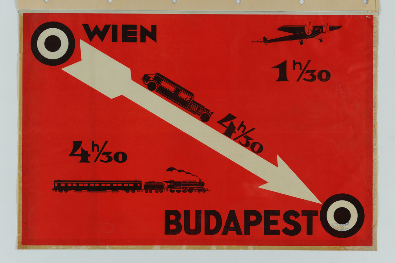 due bersagli e una freccia (manifesto) - ambito austriaco (sec. XX)