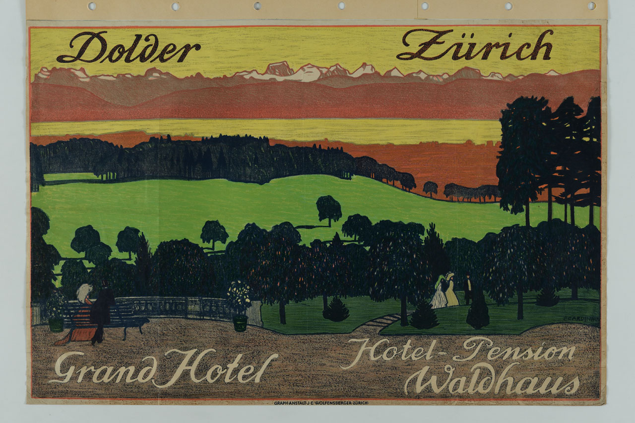 Dolder Zürich (manifesto) di Cardinaux Emil (sec. XX)