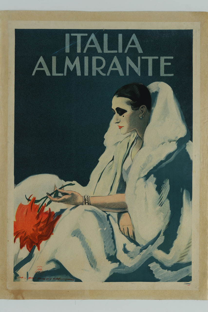 ritratto di Almirante Manzini (manifesto) di Dudovich Marcello (sec. XX)