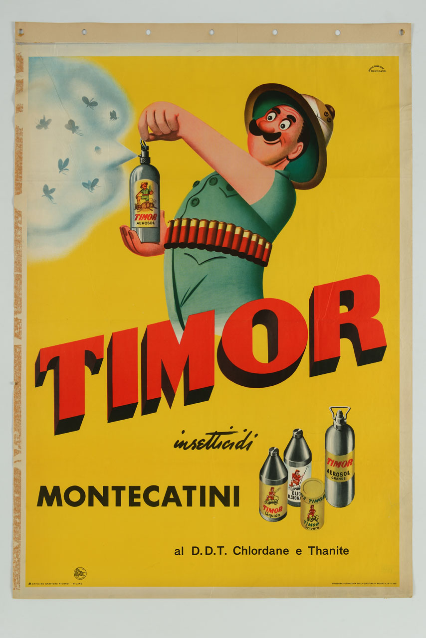 esploratore spruzza insetticida (manifesto) - ambito italiano (sec. XX)