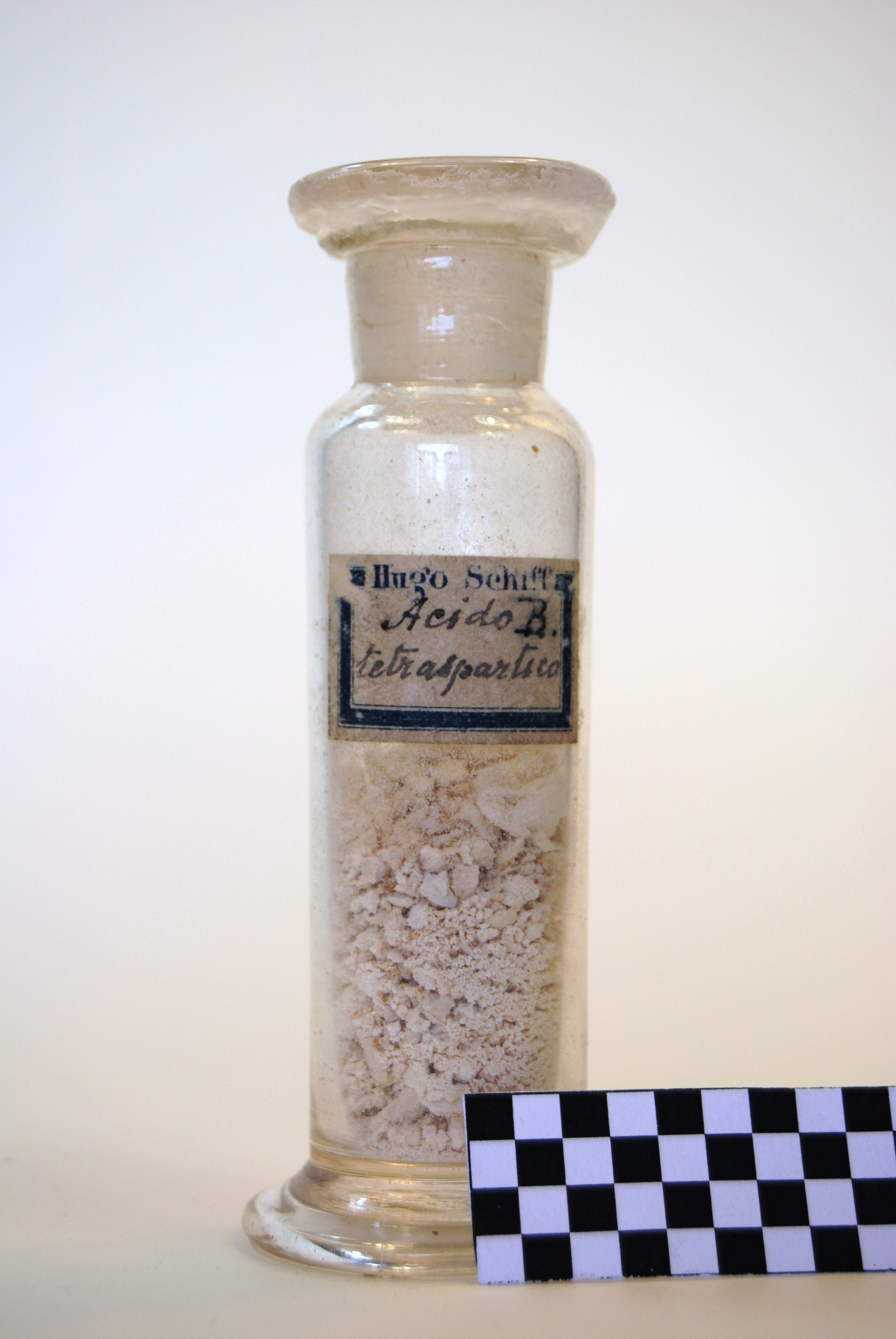 acido B. tetraspartico (prodotto chimico, di sintesi) di Ugo Schiff (laboratorio) - scuola chimica fiorentina (metà/ inizio XIX/ XX)