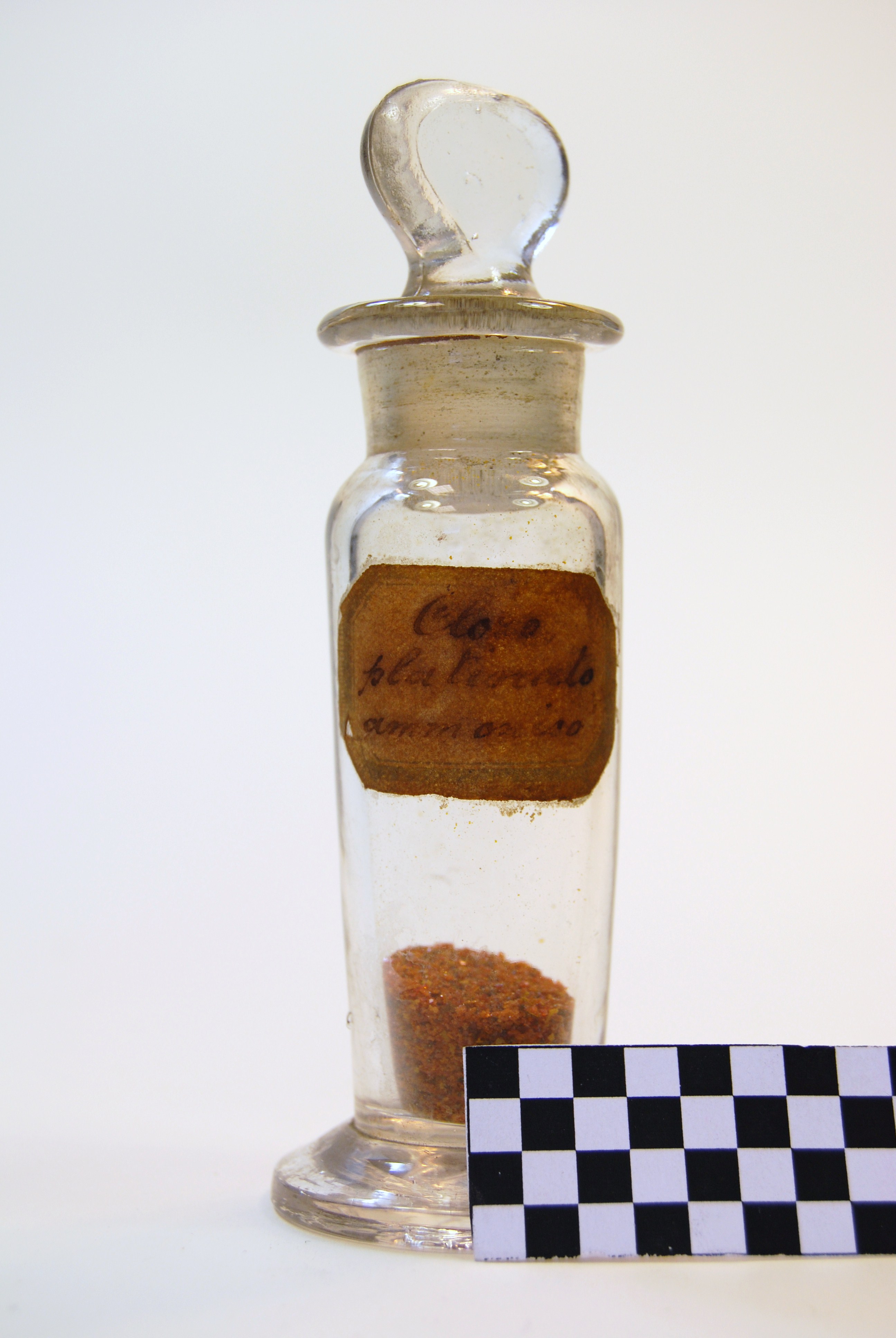 cloro platinato ammonico (prodotto chimico, di sintesi) di Ugo Schiff (laboratorio) - scuola chimica fiorentina (metà/ inizio XIX/ XX)