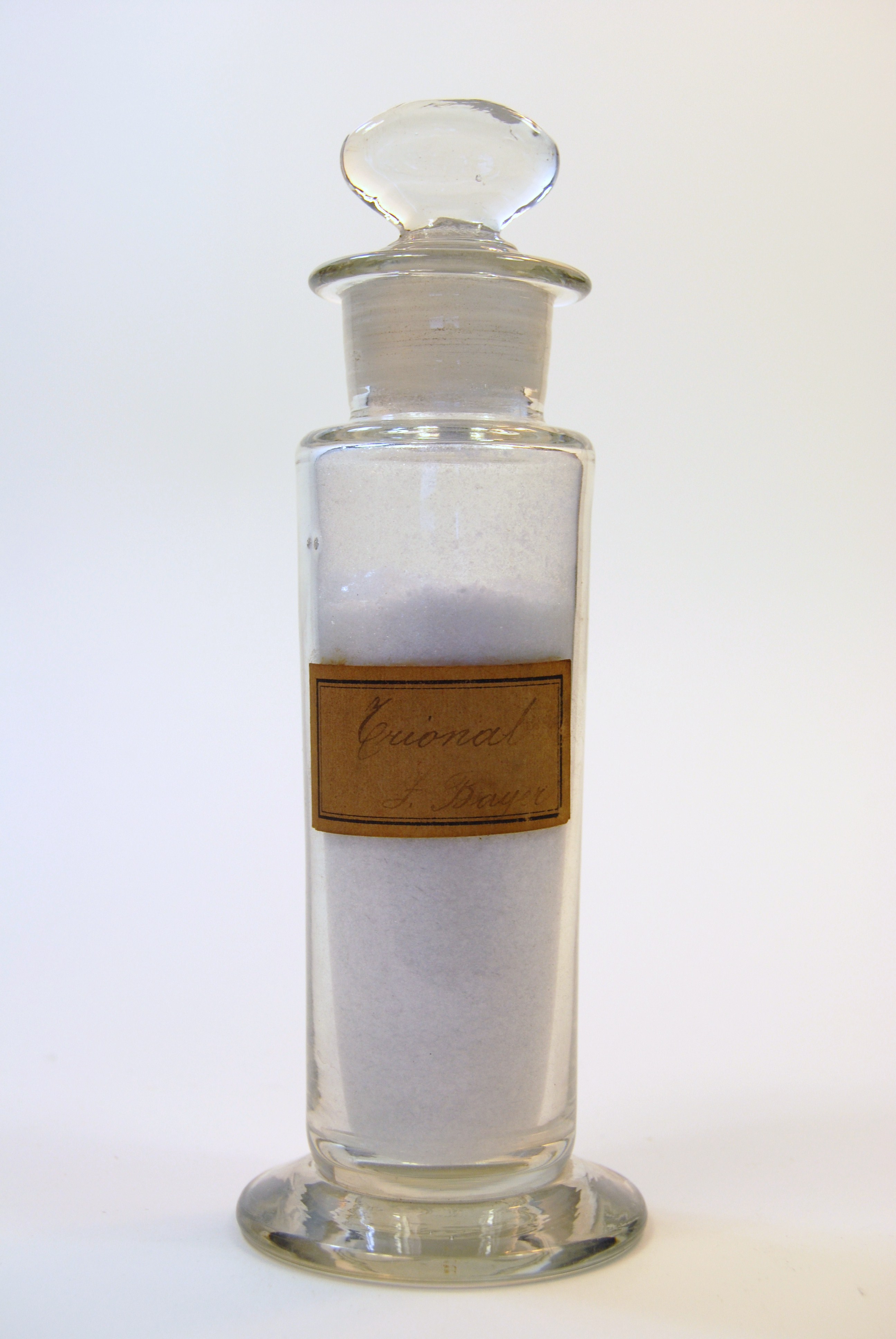 trional (prodotto chimico, di sintesi) di Ugo Schiff (laboratorio) - scuola chimica fiorentina (metà/ inizio XIX/ XX)