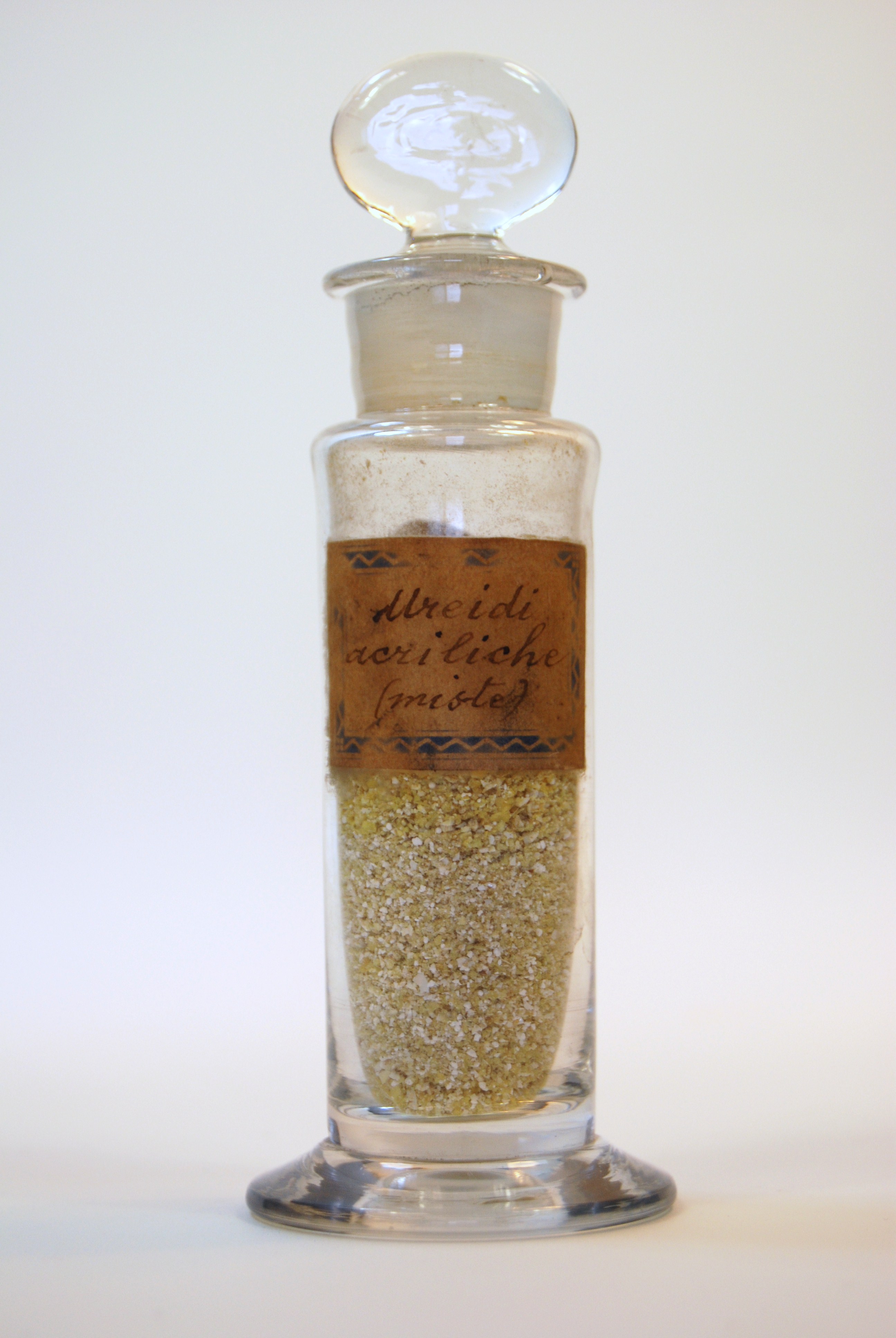 ureidi acriliche (miste) (prodotto chimico, di sintesi) di Ugo Schiff (laboratorio) - scuola chimica fiorentina (metà/ inizio XIX/ XX)