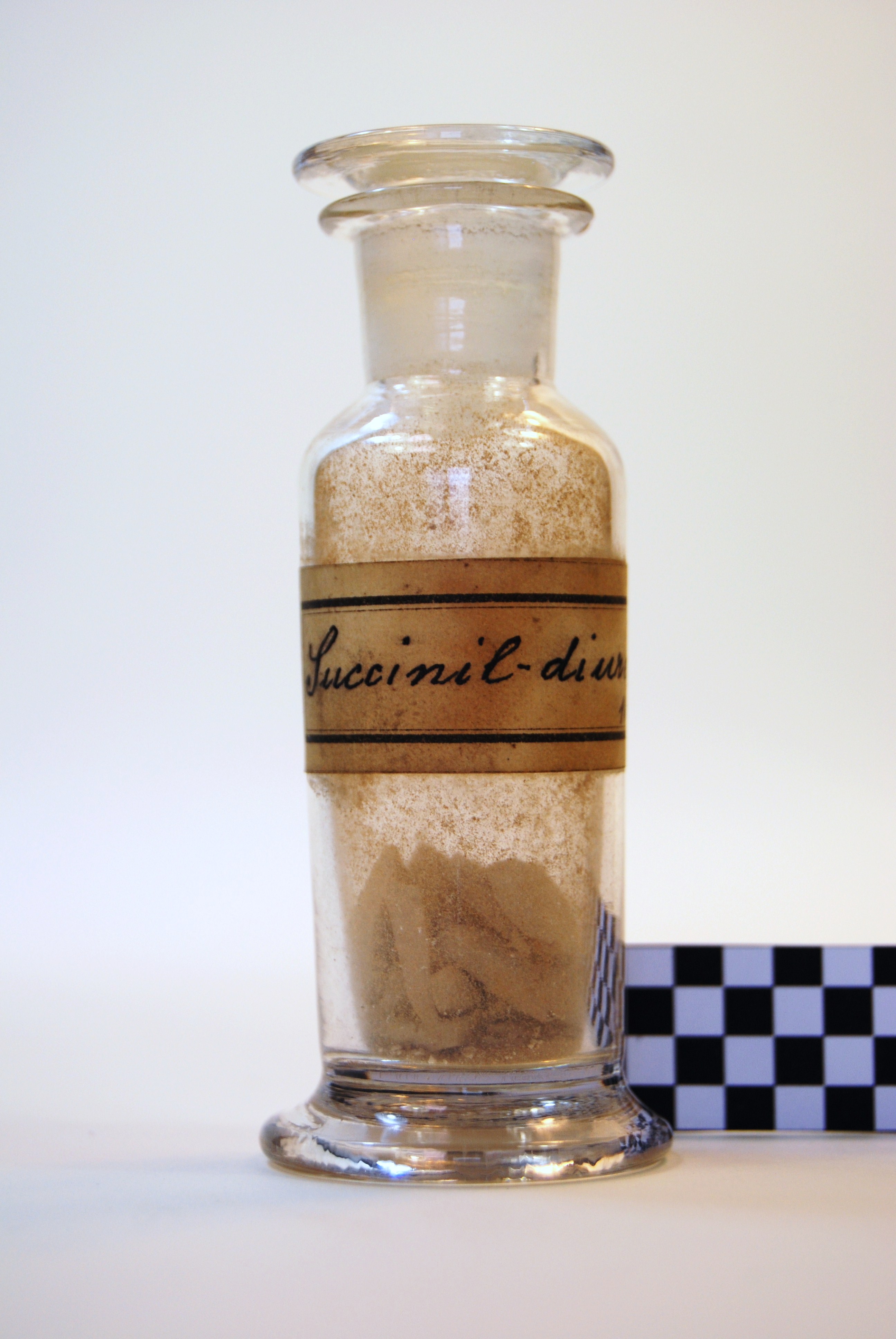 succinil-diurea (prodotto chimico, di sintesi) di Ugo Schiff (laboratorio) - scuola chimica fiorentina (metà/ inizio XIX/ XX)