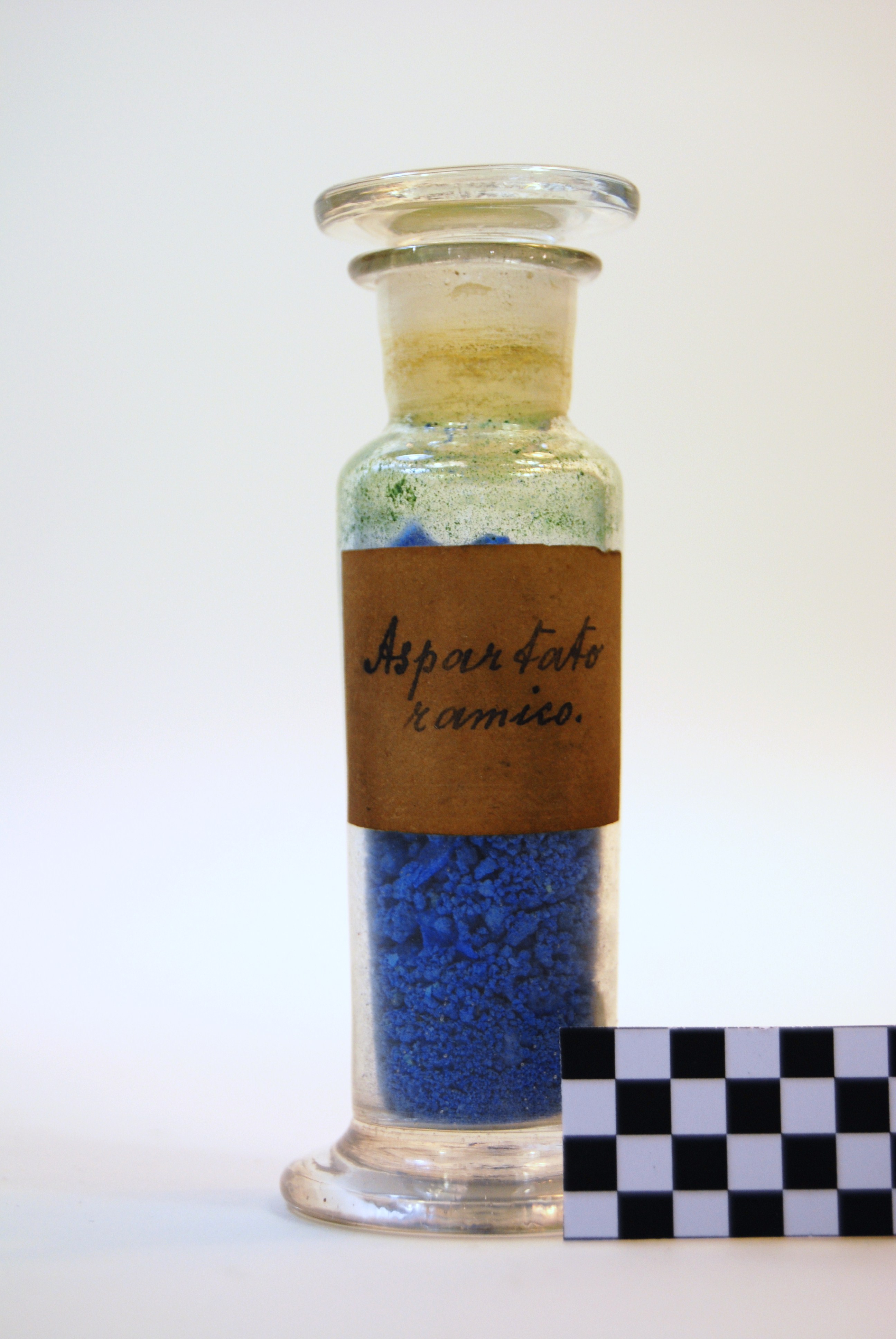 aspartato ramico (prodotto chimico, di sintesi) di Ugo Schiff (laboratorio) - scuola chimica fiorentina (metà/ inizio XIX/ XX)