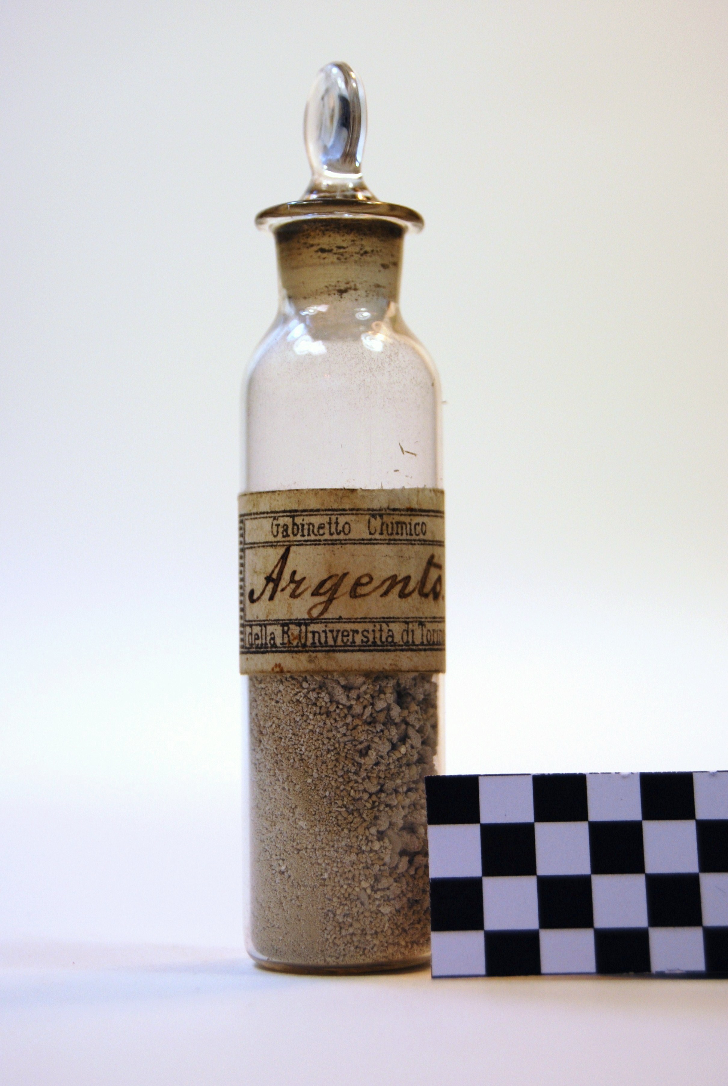 argento (prodotto chimico, di laboratorio) di Ugo Schiff (laboratorio) - scuola chimica fiorentina (metà/ inizio XIX/ XX)