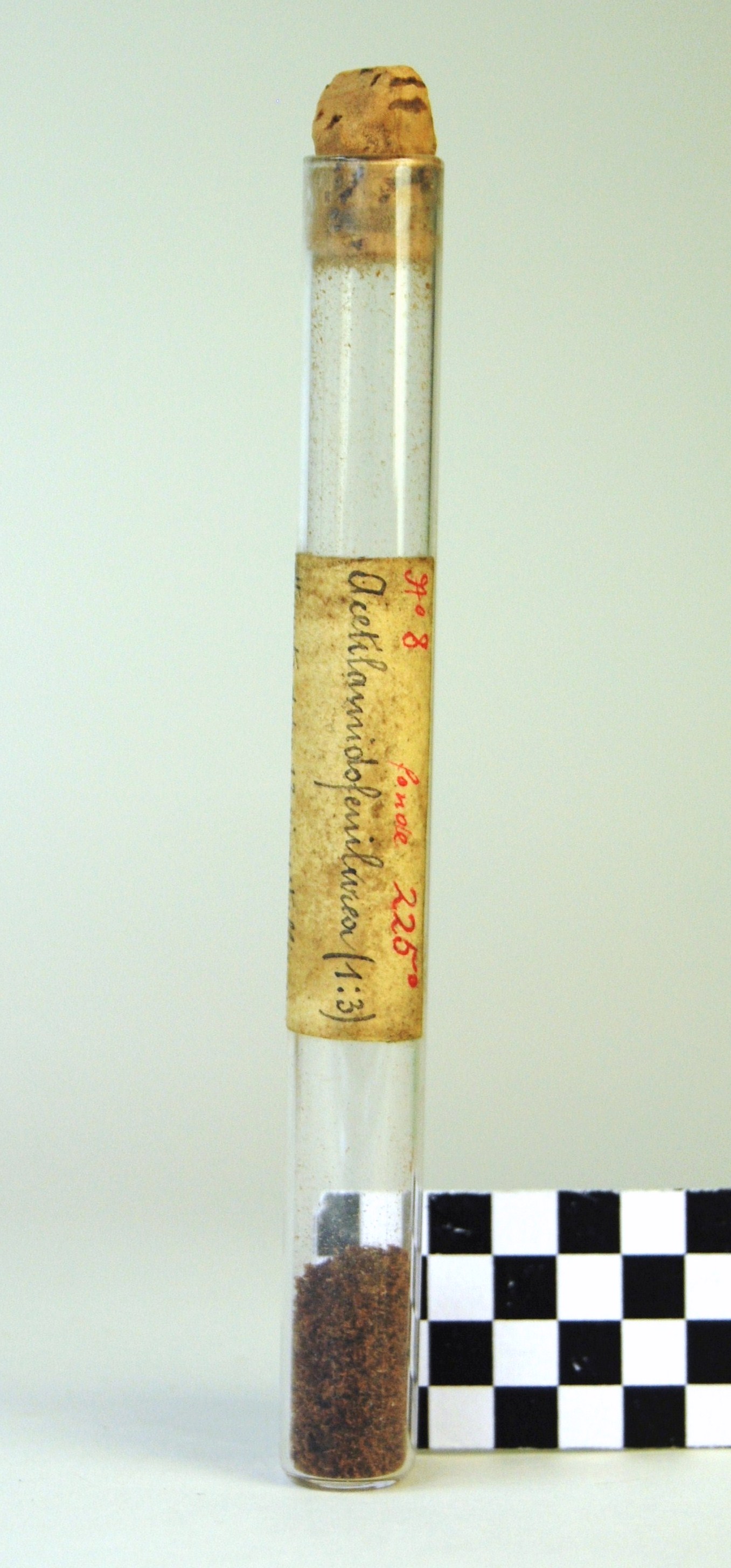 acetilammidofenilurea (prodotto chimico, di sintesi) di Ugo Schiff (laboratorio) - scuola chimica fiorentina (metà/ inizio XIX/ XX)