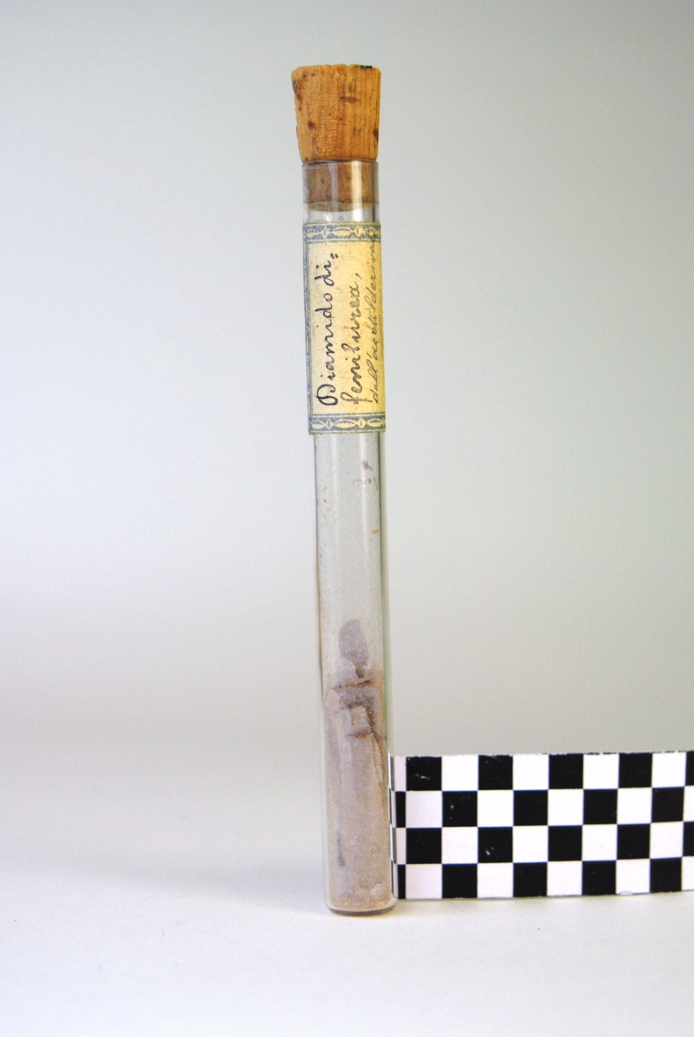 diamido di fenilurea (prodotto chimico, di sintesi) di Ugo Schiff (laboratorio) - scuola chimica fiorentina (metà/ inizio XIX/ XX)