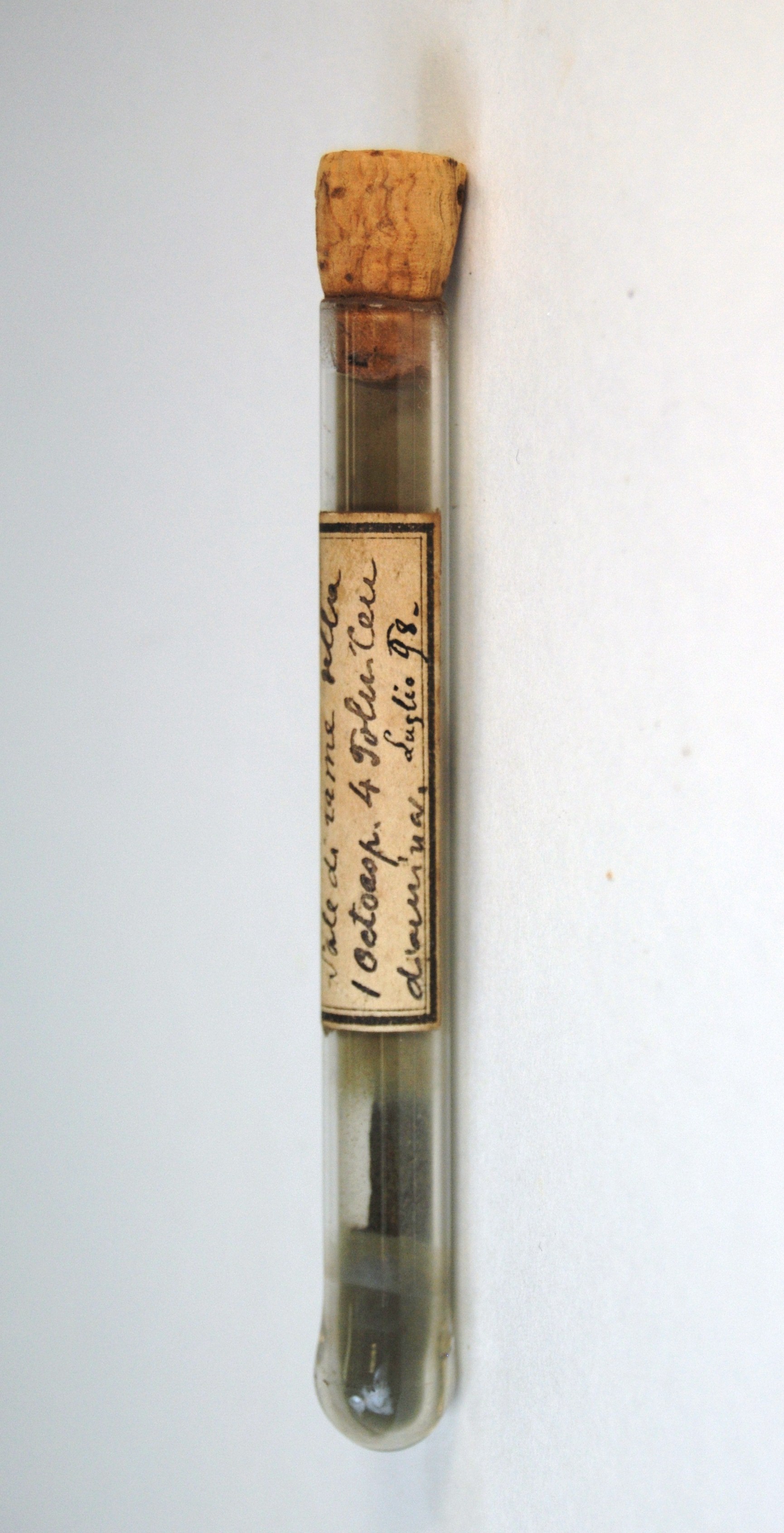 sale di rame della 1 ottospartide (prodotto chimico, di sintesi) di Ugo Schiff (laboratorio) - scuola chimica fiorentina (metà/ inizio XIX/ XX)