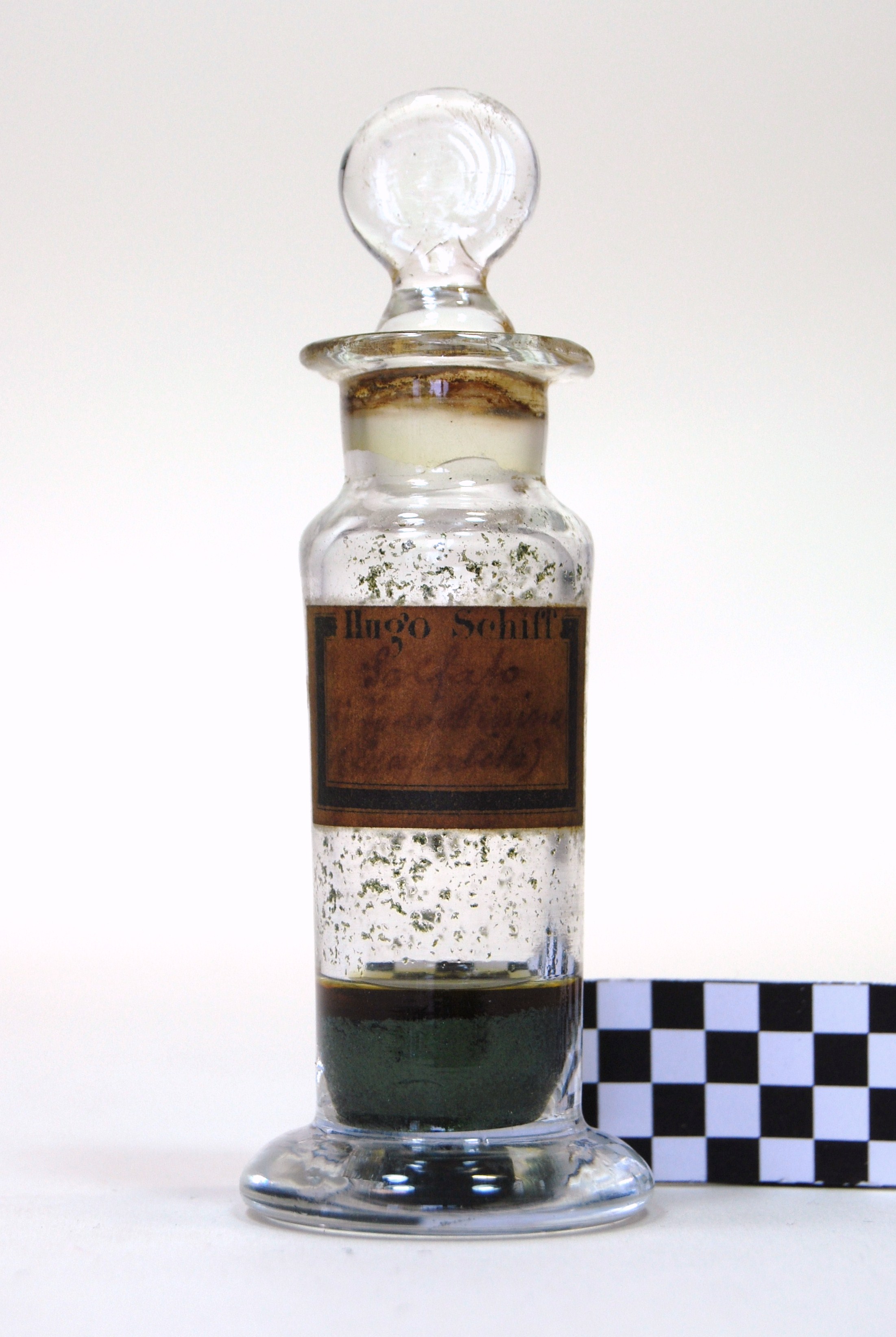 solfato di …sodio anilina (prodotto chimico, di sintesi) di Ugo Schiff (laboratorio) - scuola chimica fiorentina (metà/ inizio XIX/ XX)