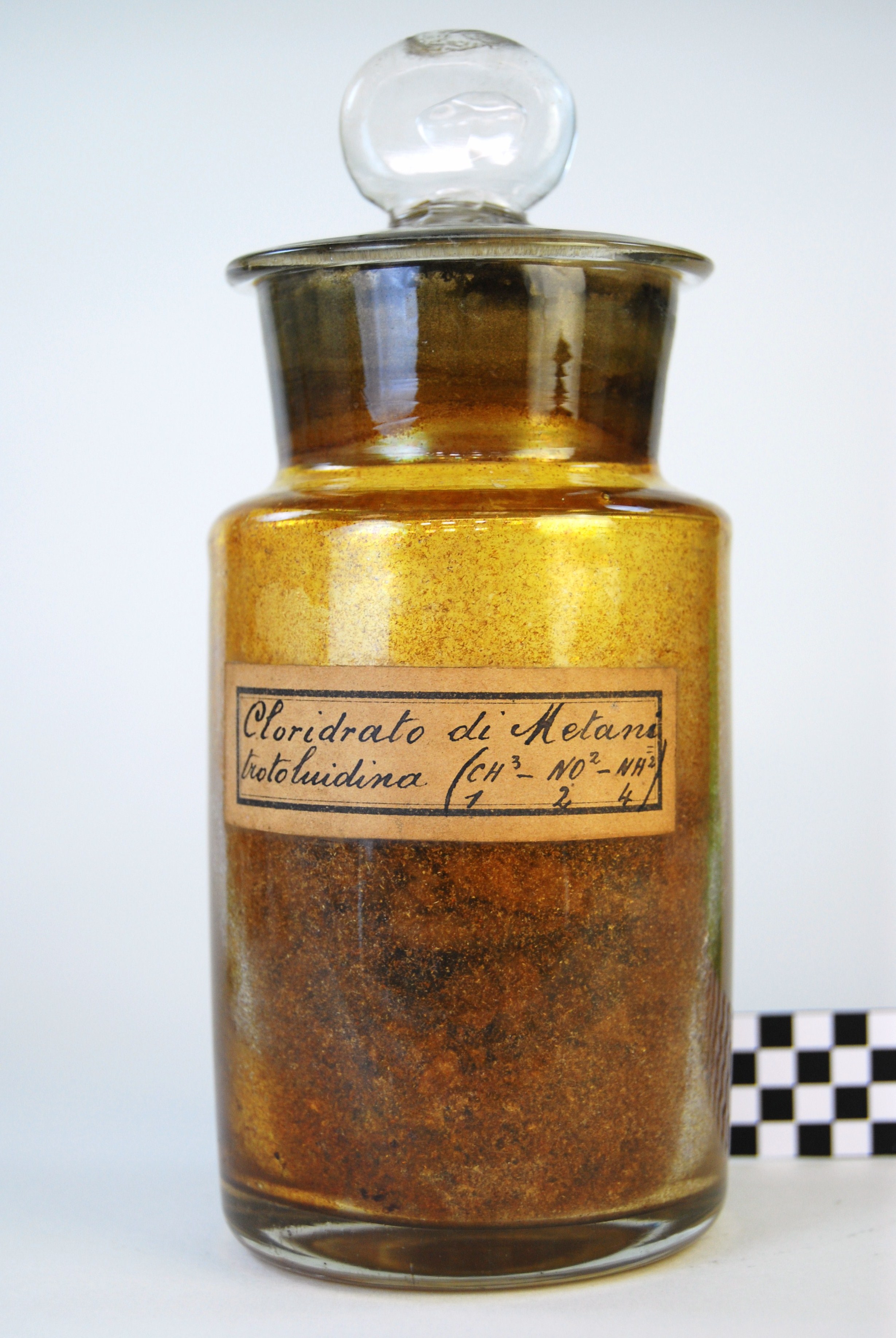 cloroidrato di metileni trotoluidina (prodotto chimico, di sintesi) di Ugo Schiff (laboratorio) - scuola chimica fiorentina (metà/ inizio XIX/ XX)