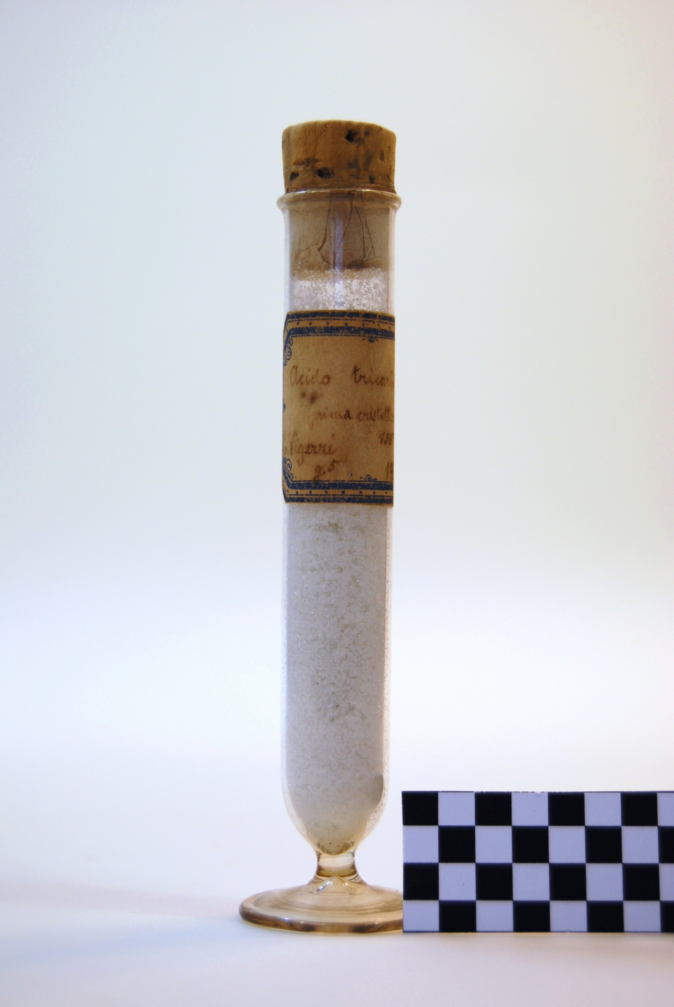 acido tricarballilico (prodotto chimico, di sintesi) di Ugo Schiff (laboratorio) - scuola chimica fiorentina (metà/ inizio XIX/ XX)